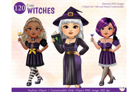 Download Cute Witches Clipart - Premium Resources