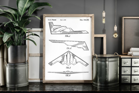Download B-2 Stealth Bomber Patent Art Poster - Premium Bundle