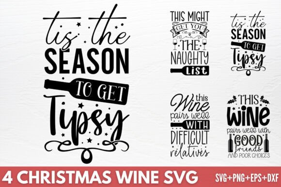 Download Christmas Wine SVG - Christmas Collection