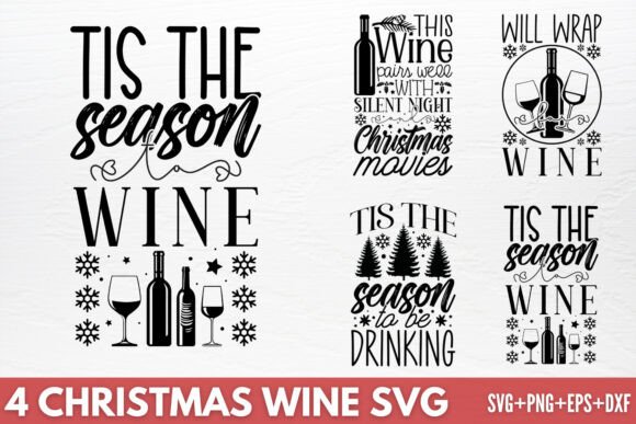 Download Christmas Wine SVG - Christmas Collection
