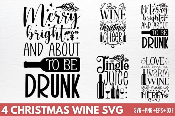 Download Christmas Wine SVG - Christmas Collection