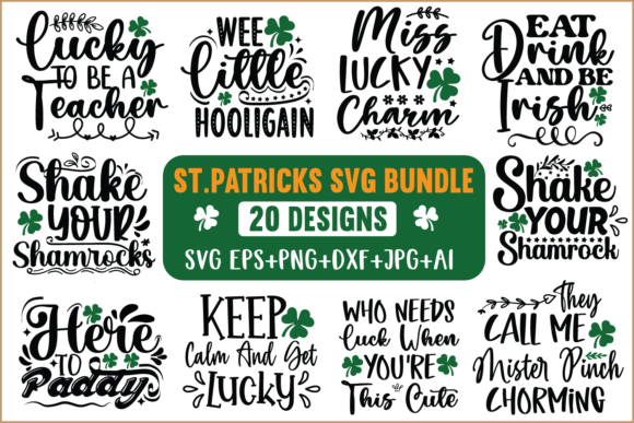 Download ST.Patrick's SVG Bundle/Lucky Svg Bundle - Lucky Collection