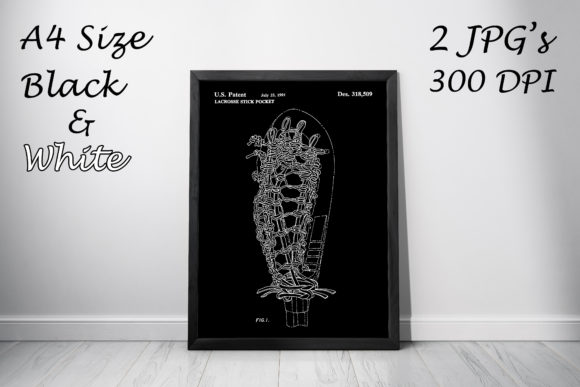 Download Lacrosse Stick Pocket Vintage Patent Art - Premium Resources