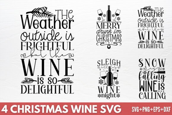 Download Christmas Wine SVG - Christmas Collection