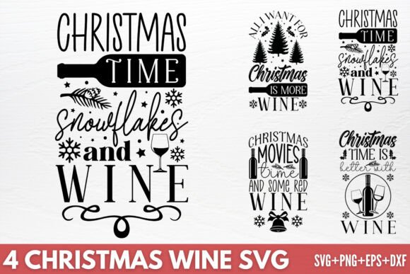 Download Christmas Wine SVG - Christmas Collection