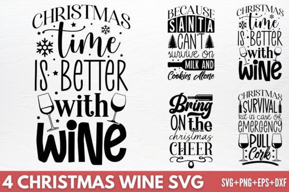 Download Christmas Wine SVG - Christmas Collection