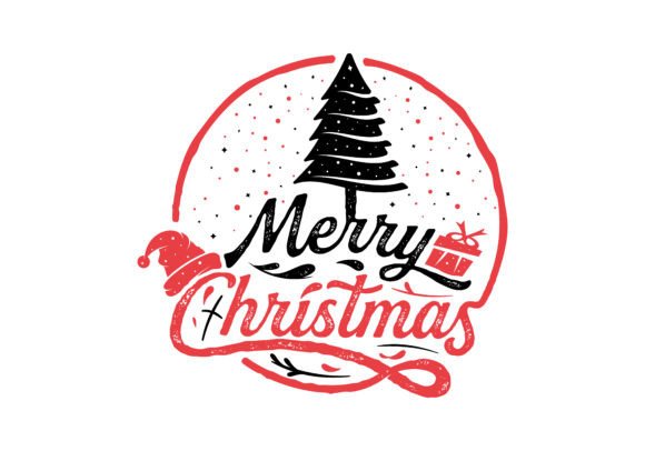 Download Vintage Lettering Merry Christmas Logo - Christmas Collection