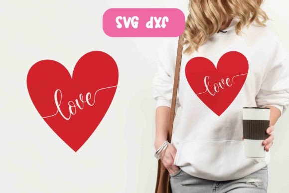 Download Valentine Love Heart - Cricut Cut File - Cricut cut file Collection