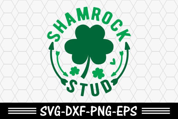 Download St. Patrick's Svg,Shamrock Stud Svg - Shamrock Collection